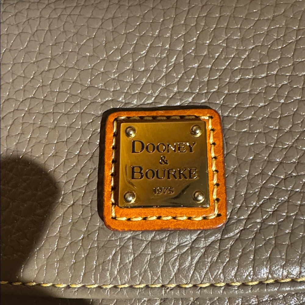 Dooney & Bourke Slim Bill And Credit Card Wallet Grey and Red interior - Picture 9 of 10